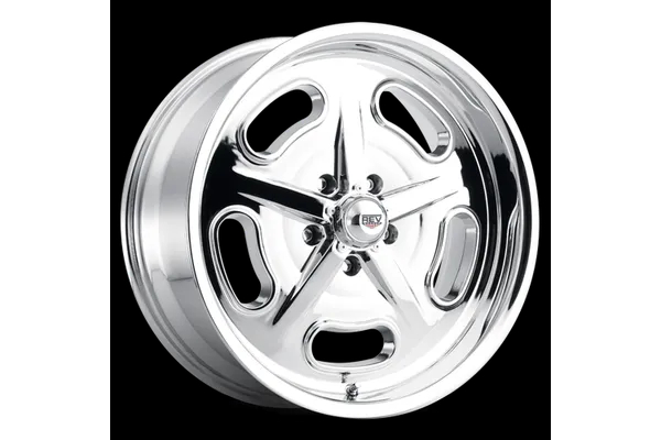 REV 5 Oval Hole Full Chrome Polished Deep Dish Alloy Wheel Rim