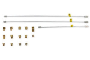 Stainless Steel Hard Brake Line Kit With Brass Fittings For Drag Racing Line Lock