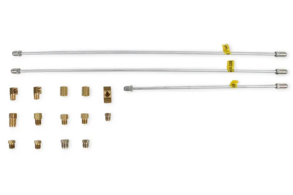 Stainless Steel Hard Brake Line Kit With Brass Fittings For Drag Racing Line Lock